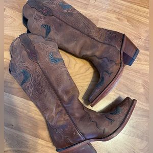 Rebaleather western boots